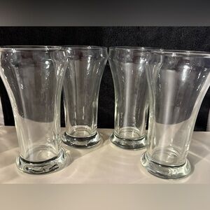 4 Libbey Flare bottom glasses. Vintage. 6.5oz. 5”H